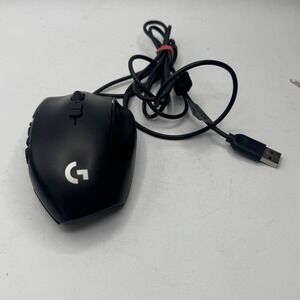 Logitech G600 MMO Gaming Mouse Black Programmable Buttons USB Wired. Works